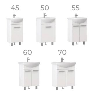 Тумба под раковину напольная Vigo Hoska 229 55 см белый