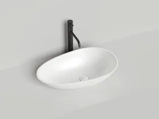 Накладная раковина Salini Paola S-Sense 1101101G 58см белый глянцевый