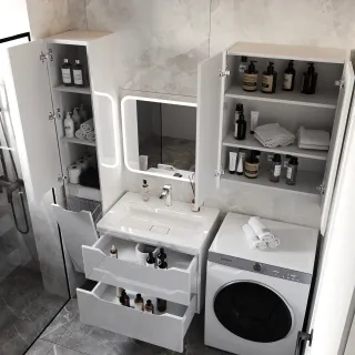 Тумба под раковину Style Line Марелла 70 Люкс Plus СС-00002408 белый глянец