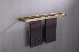 Двойной полотенцедержатель ABBER Westen AA1756G 60см золото матовое