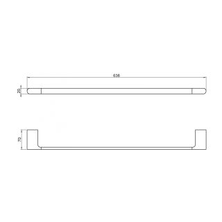 Полотенцедержатель Timo Luiro 18453/18 чёрное золото