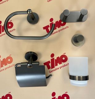 Полотенцедержатель Timo Saona 13050/18 чёрное золото