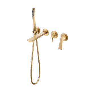 Смеситель для ванны встраиваемый Raglo R07.32.03 золотой сатин