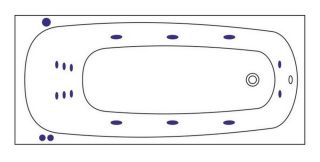 Гидромассажная ванна Whitecross Layla 0102.180080.100.SMART.CR 180x80см Smart хром