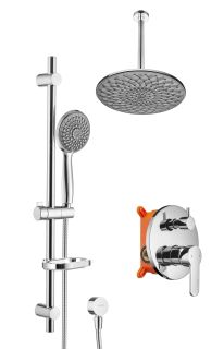 Душевой комплект Swedbe Platta 5537G1 хром/серый