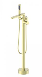 Напольный смеситель для ванны Wonzon & Woghand Stick WW-88649901-BG брашированное золото