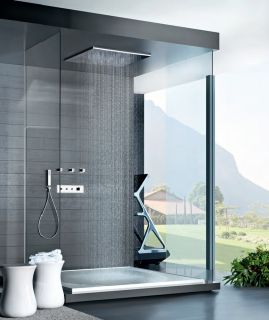 Верхний душ Gessi Minimali 57901.238 50 см сталь
