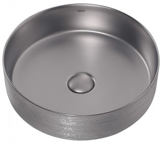 Раковина ABBER Bequem AC2109BSM 40см серебро матовое