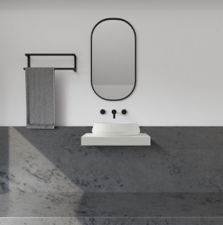 Раковина ABBER Stein AS2605 60см белый матовый