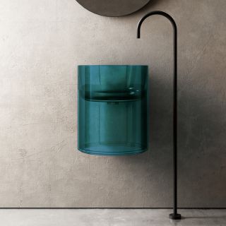 Подвесная раковина ABBER Kristall AT2704Aquamarin 42см бирюзовый