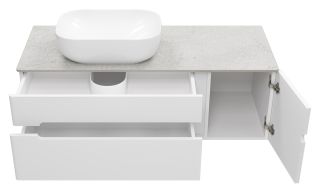 Подвесная тумба под раковину Misty Роял 120см белый