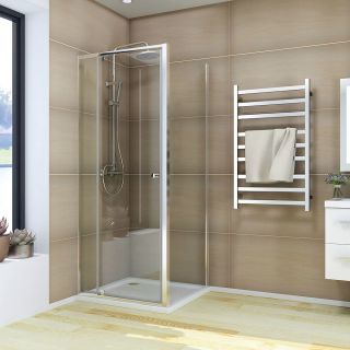 Душевой уголок Veconi Rovigo RV-026, 900х900х1950, хром, стекло прозрачное