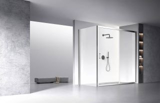 Душевой уголок Veconi Rovigo RV-060, 1600х1200х1950, хром, стекло прозрачное