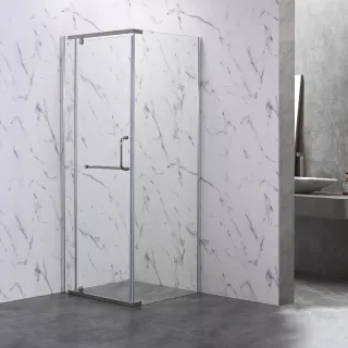 Душевой уголок Veconi Rovigo RV-18, 800x800x2000, хром, стекло прозрачное