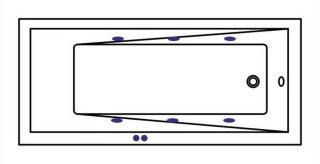 Гидромассажная ванна Whitecross Wave Slim 0111.180080.100.SOFT.BR 180x80см Soft бронза