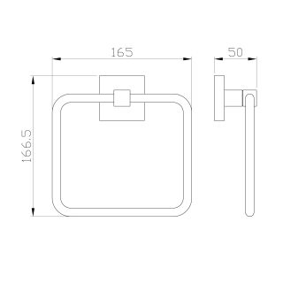 Вешалка для полотенец Wonzon & Woghand Polo WW-8913-BN брашированный никель