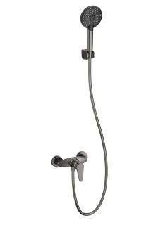 Смеситель для душа с гарнитуром Wonzon & Woghand Alfa WW-AE3102-BGG тёмный графит