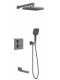 Душевая система Rose R1595T пепельный