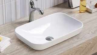 Раковина чаша Velvex E408D, белый