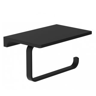 Держатель для туалетной бумаги с полкой Wonzon & Woghand Eclipse WW-9126-BL чёрный