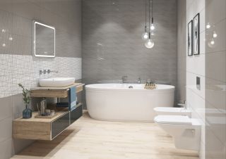 Зеркало Cersanit DESIGN PRO KN-LU-LED050*80-p-Os 80см с часами и антизапотеванием