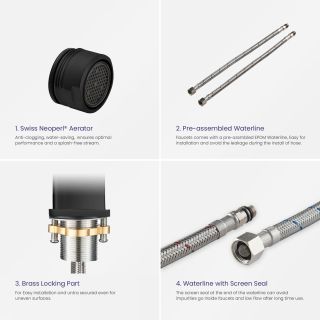 Смеситель для раковины Timo Selene 3061/03F чёрный