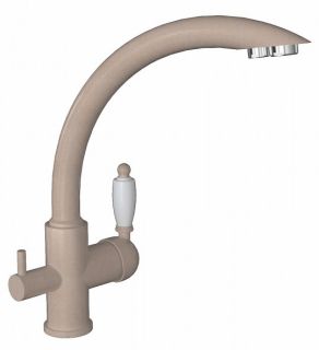 Смеситель для кухни Florentina Шале с подключением под фильтр песочный