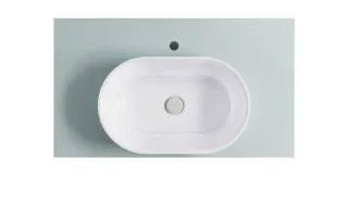 Тумба с раковиной Astra-Form Шарм 4631177715068 90 см зелёный матовый