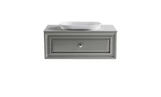 Тумба с раковиной Astra-Form Шарм 4631177715082 90 см серый матовый