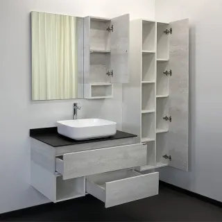 Тумба с раковиной Comforty Прага 00-00014424 90.5 см Дуб белый