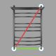 Полотенцесушитель водяной Energy Prestige Modus 800x500