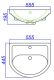 Раковина Aqwella Уют 550