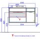 Тумба под раковину  Aqwella Malaga 90 Mal.01.09/L