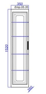 Пенал Aqwella Империя Emp.05.35/W