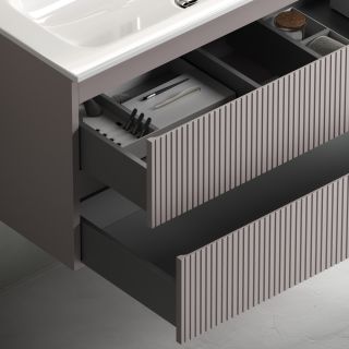 Подвесная тумба под раковину Sancos Snob T SNT80SM 80см Doha Soft