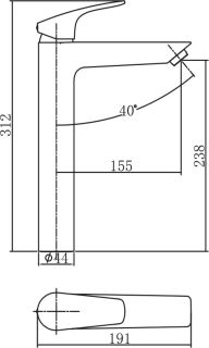 Смеситель Aquanet Static AF330-11C для раковины