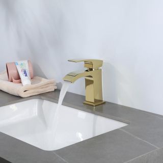 Смеситель для раковины Gappo G1007-3 золото