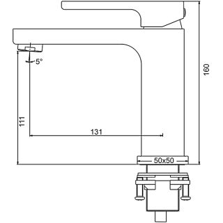 Смеситель для раковины Gappo G1017 белый