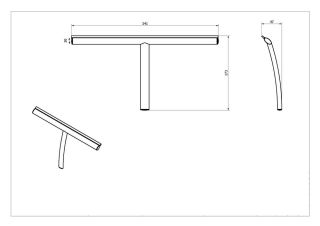 Приспособление для очистки стекол Black & White  Accessories 2183SN0