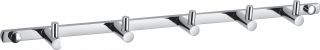 Вешалка с пятью крючками для ванной Wonzon & Woghand WW-9380-5 хром