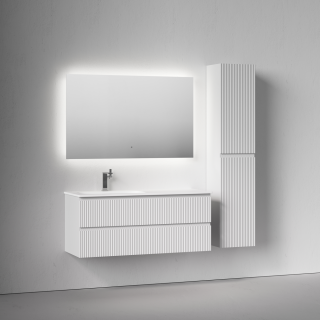 Тумба подвесная под раковину Sancos Snob R SNR120LW левая 120 см Bianco