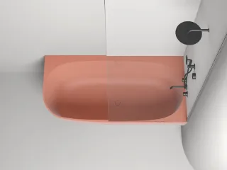 Ванна из искусственного камня Salini Sofia Corner R S-Stone 102524MRF 170x85см RAL полностью