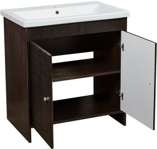 Тумба под раковину Stella Polar Монтоне 80см венге SP-00000161