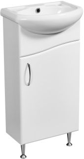 Тумба под раковину Stella Polar Волна 40см белый SP-00000230