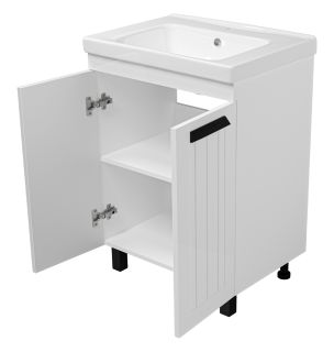 Напольная тумба под раковину Misty Спарта 65см белый