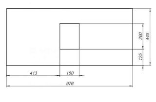 Столешница Aquanet Nova Lite 100 серый