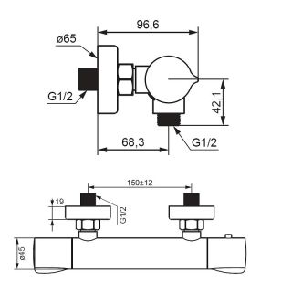 Смеситель для душа Damixa Scandinavian Pure 366000000 хром
