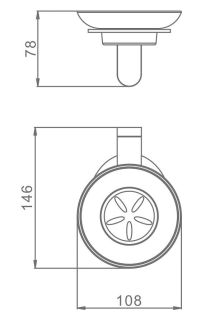 Мыльница Raglo R300.02.06 чёрный