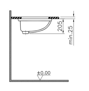 Раковина Vitra Arkitekt 6069B003-0012 52cm-цвет белый