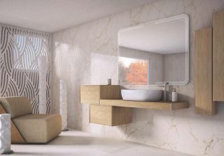 Консоль подвесная Cezares 120x8 Rovere tabacco Tavolone 41583